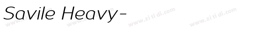 Savile Heavy字体转换
